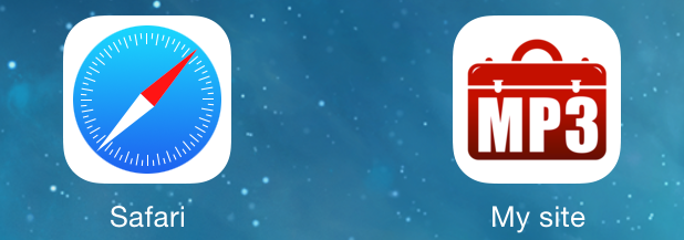 老版的152x152的Apple Touchh ICON 图标效果