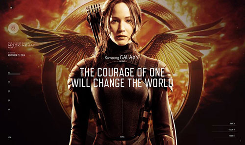 The Hunger Games Exclusive 电视、电影网站制作案例欣赏