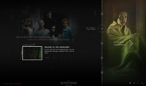 The Quiet Ones 电视、电影网站制作案例欣赏