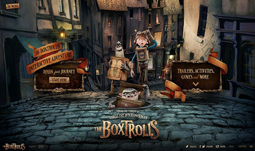 The Boxtrolls 电视、电影网站制作案例欣赏