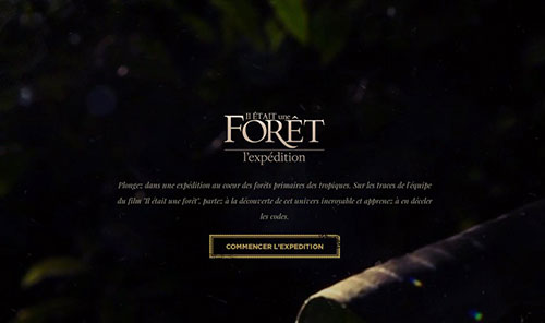 Il était une forêt - l'Expédition 电视、电影网站制作案例欣赏