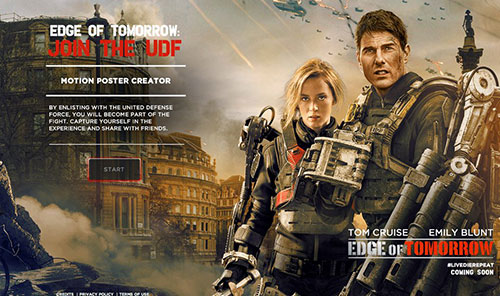 Edge of Tomorrow 电视、电影网站制作案例欣赏
